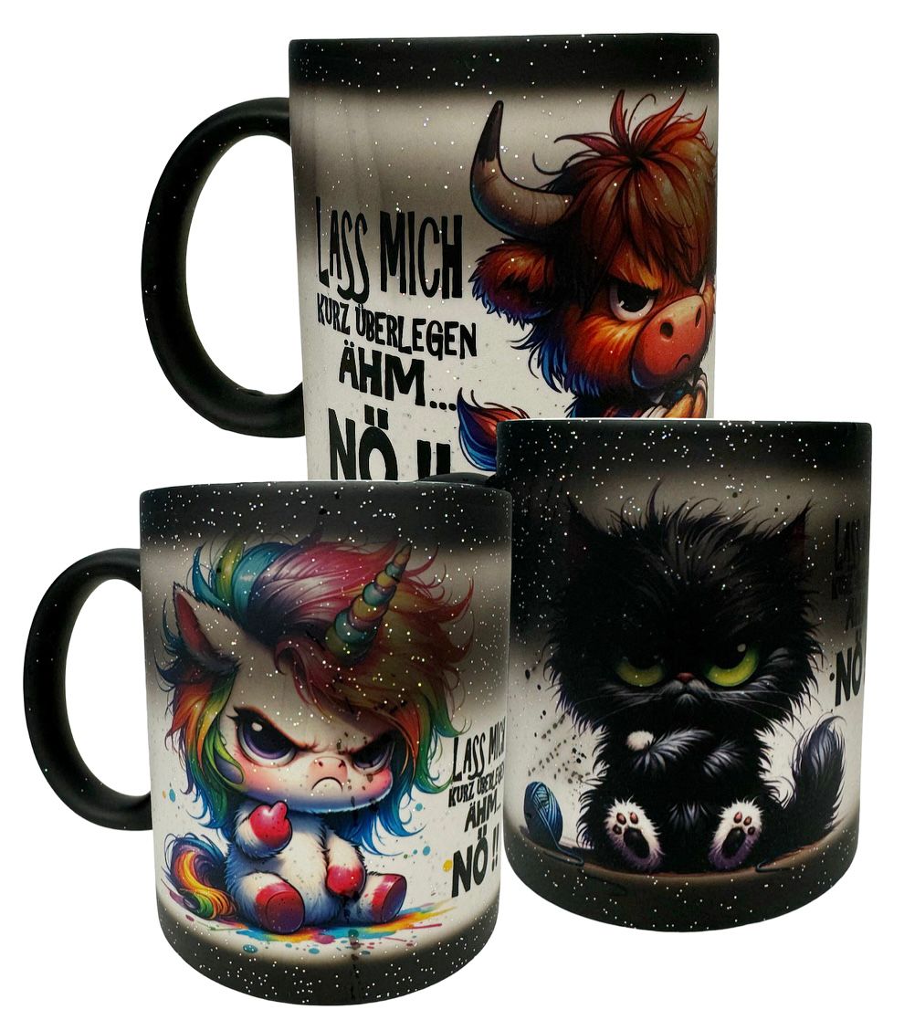 Ähm Nö, die "Zaubertasse" Schwarz Wahl aus über 25 Animal Motiven